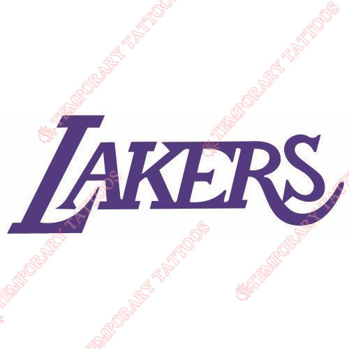 Los Angeles Lakers Customize Temporary Tattoos Stickers NO.1048